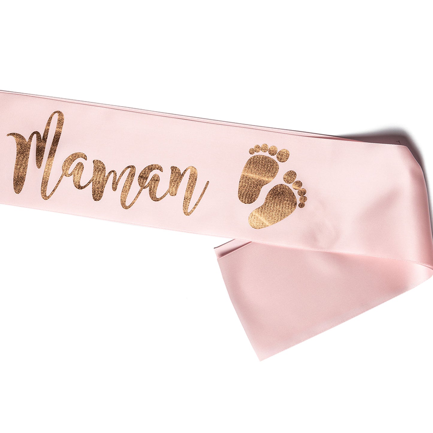 Echarpe Future Maman pour Babyshower - Rose et Or