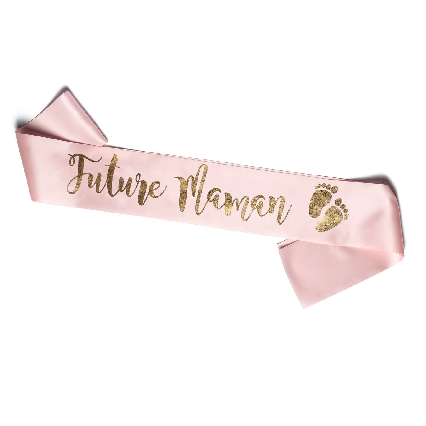 Echarpe Future Maman pour Babyshower - Rose et Or