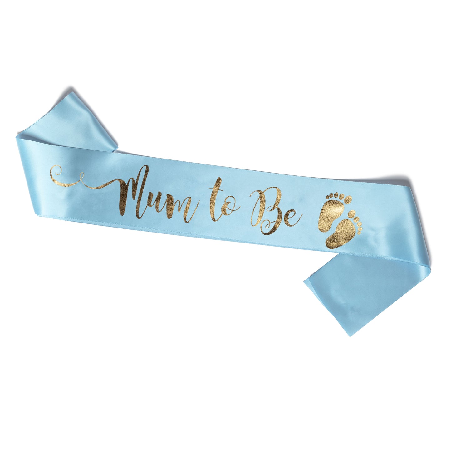 Echarpe Mum to Be pour Babyshower - Bleu et Or